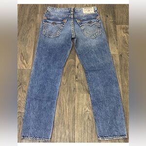 True Religion Men's Geno Super T Blue relaxed Slim denim Jeans Y2K Sz 32
